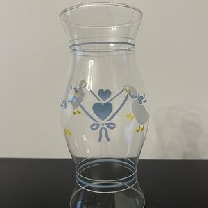 Vintage Hurricane Lamp Shade/Chimney w/Ducks/Geese